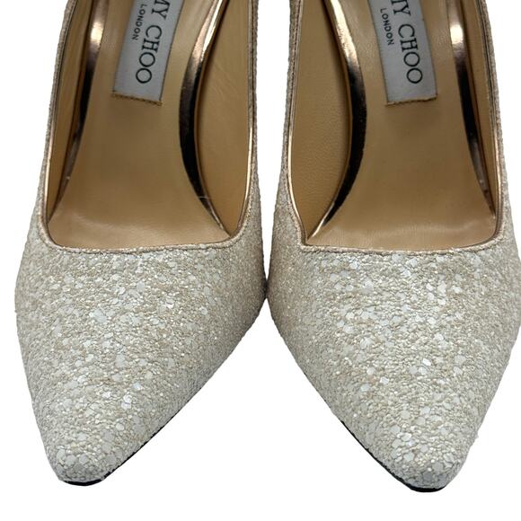 Jimmy Choo Romy 100 Ombre Glitter Pumps‎ Heels US 10 / IT 40 - Picture 5 of 14